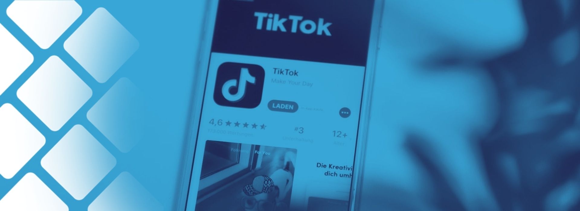 TikTok App auf einem Smartphone